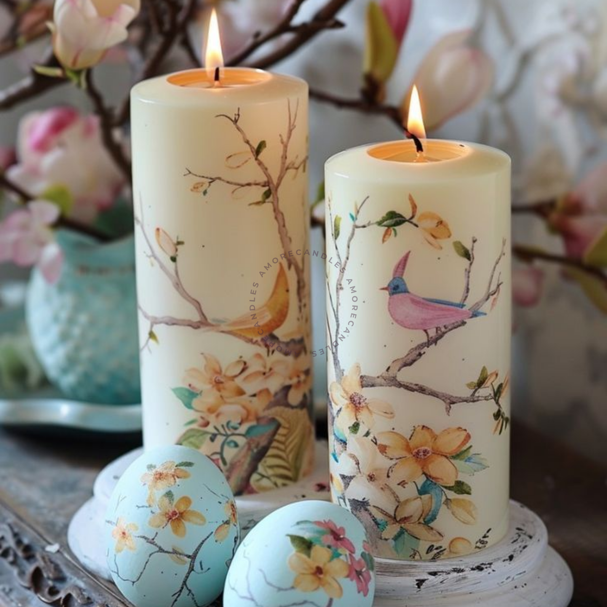 Decoupage Candles