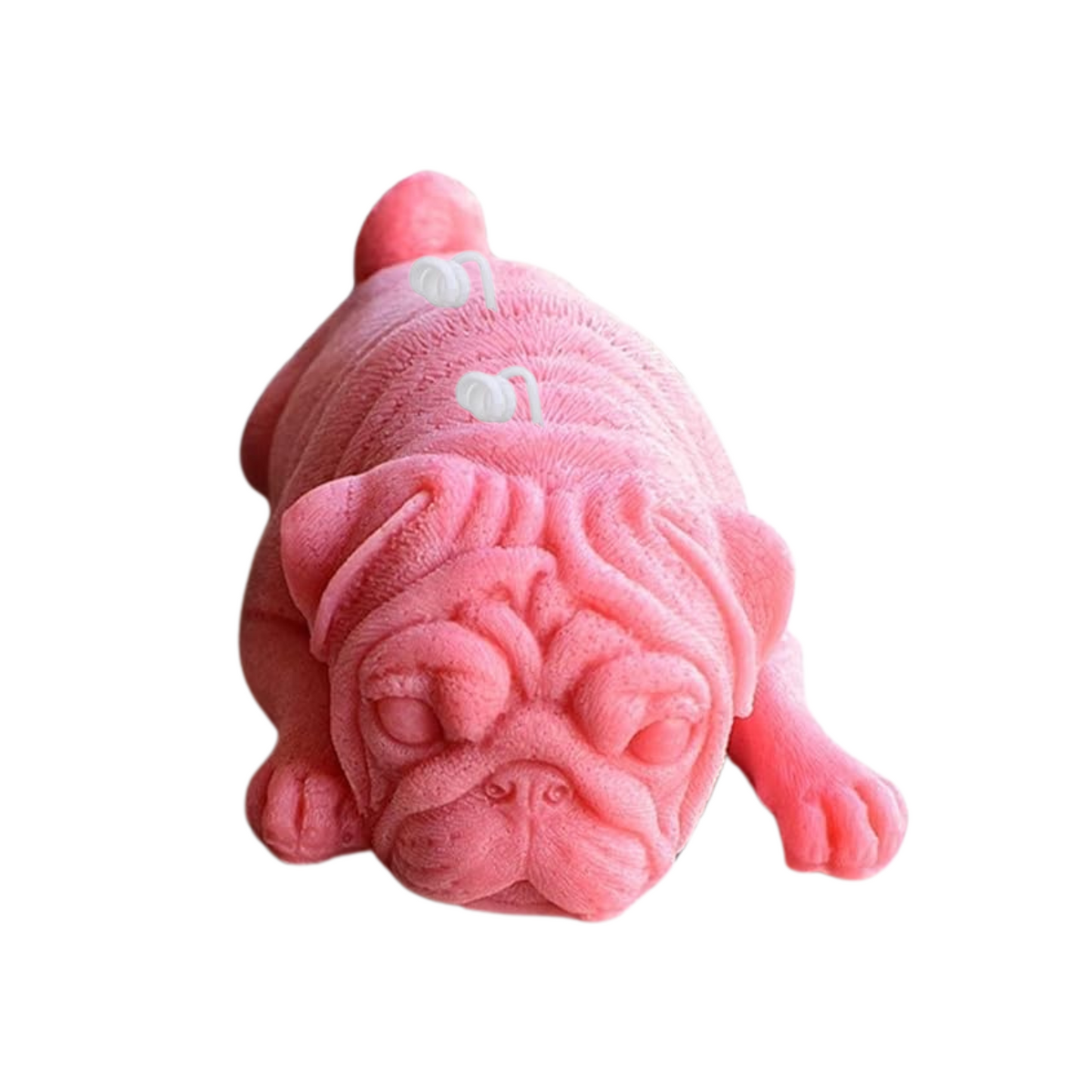 Pug Dog Candle