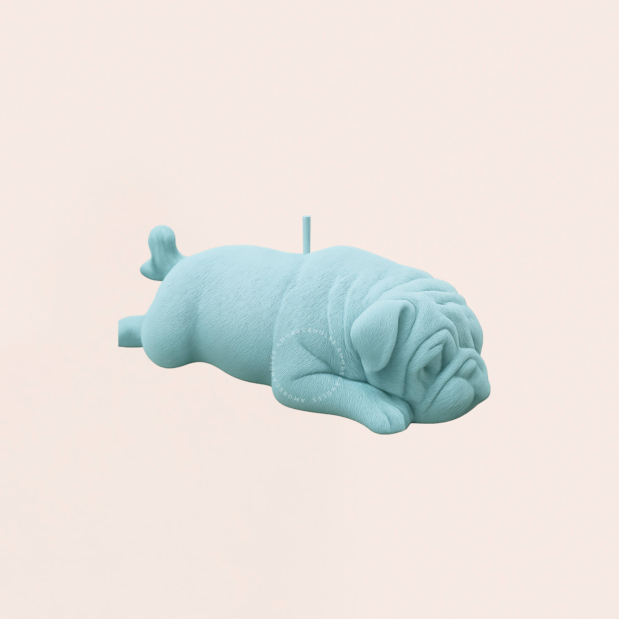 Pug Dog Candle