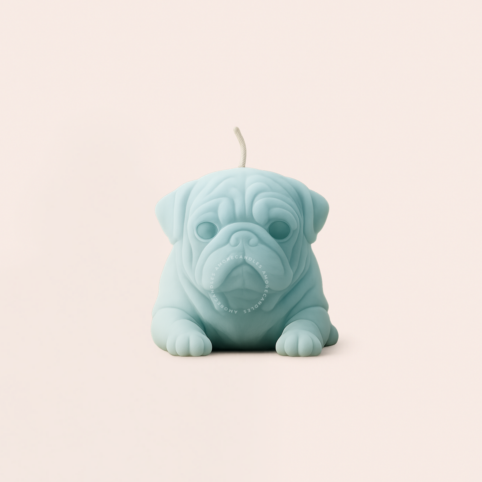 Pug Dog Candle