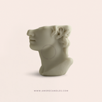 David Half-Face Statue Candle