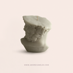 David Half-Face Statue Candle