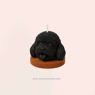 Dog Head Candle