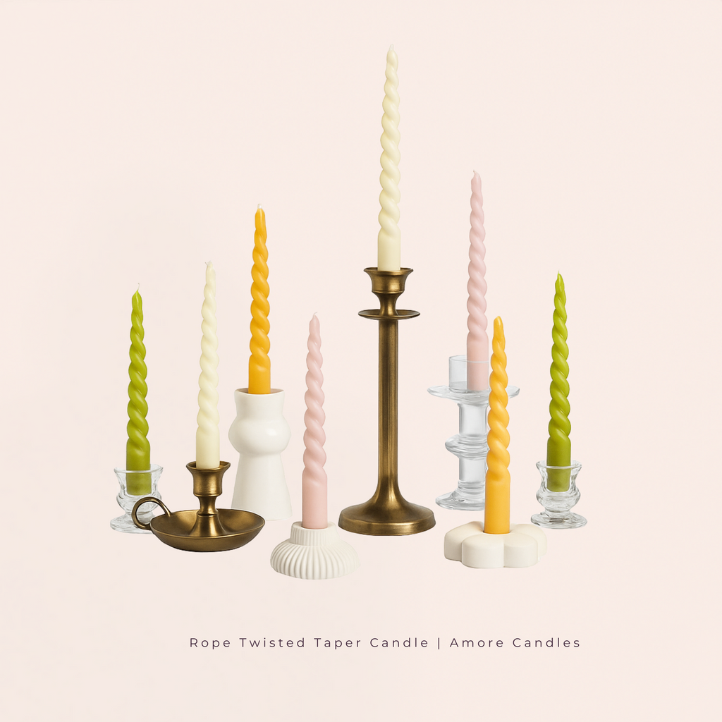 Twisted Rope Taper Candle