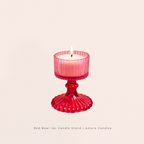 Red Bowl Jar Candle Stand