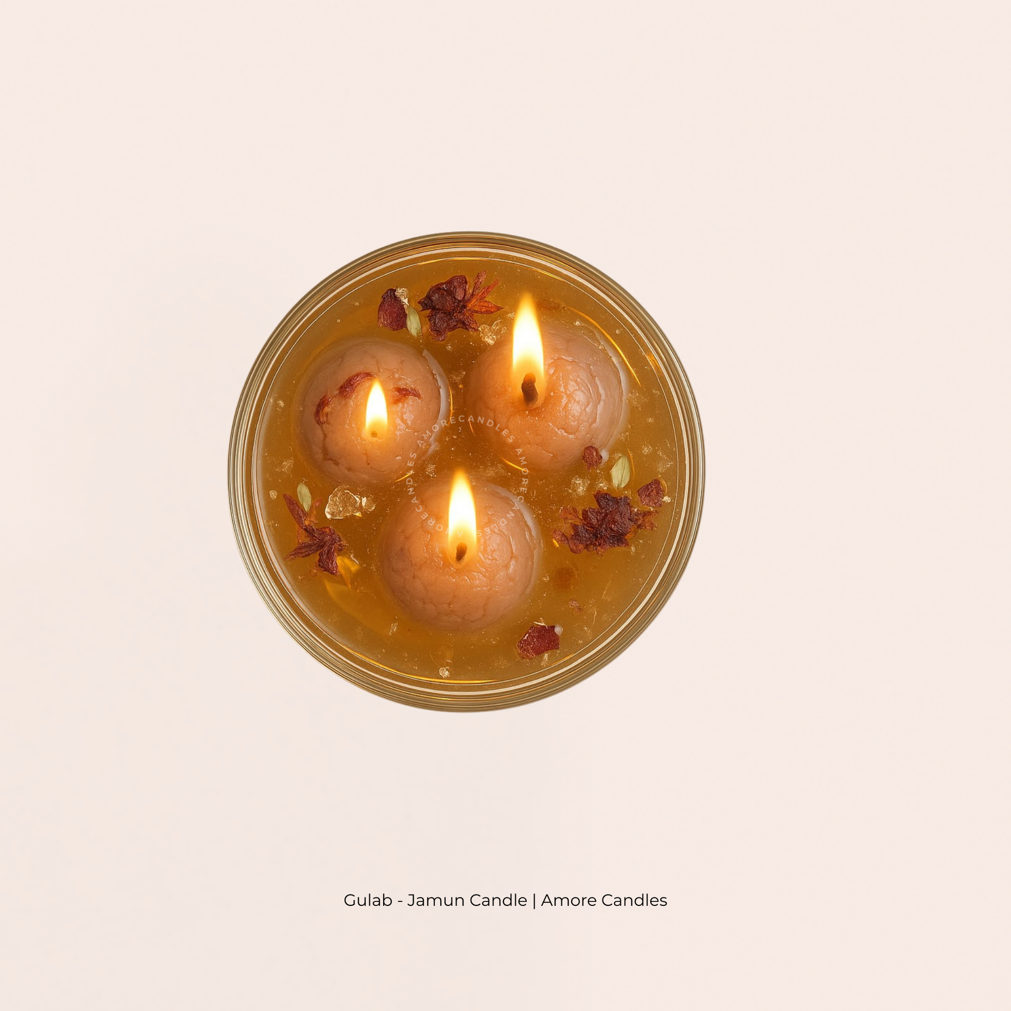 Gulab Jamun Candle – The Sweet Ember of Love!