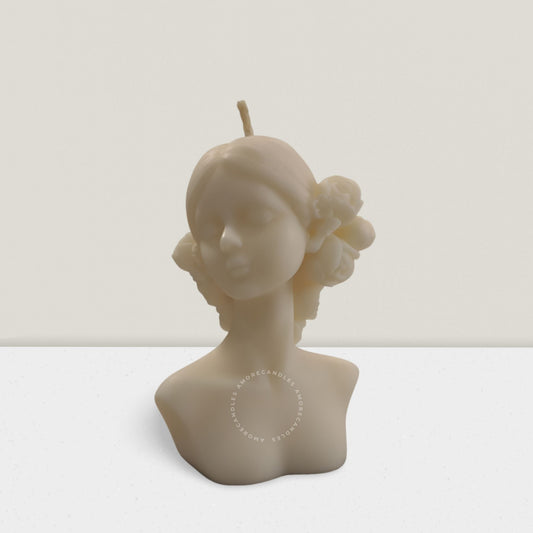 "DEVIKA" – Elegant Lady Sculpture Candle
