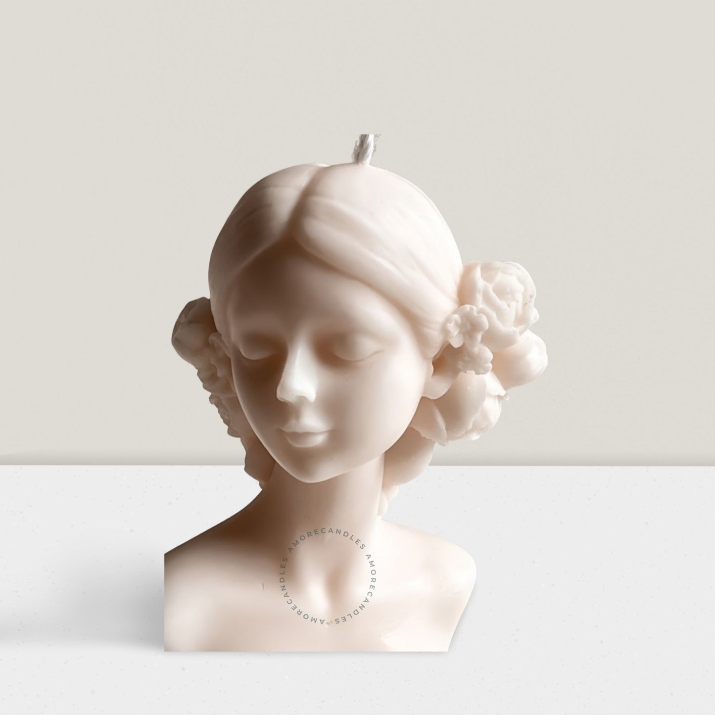 "DEVIKA" – Elegant Lady Sculpture Candle