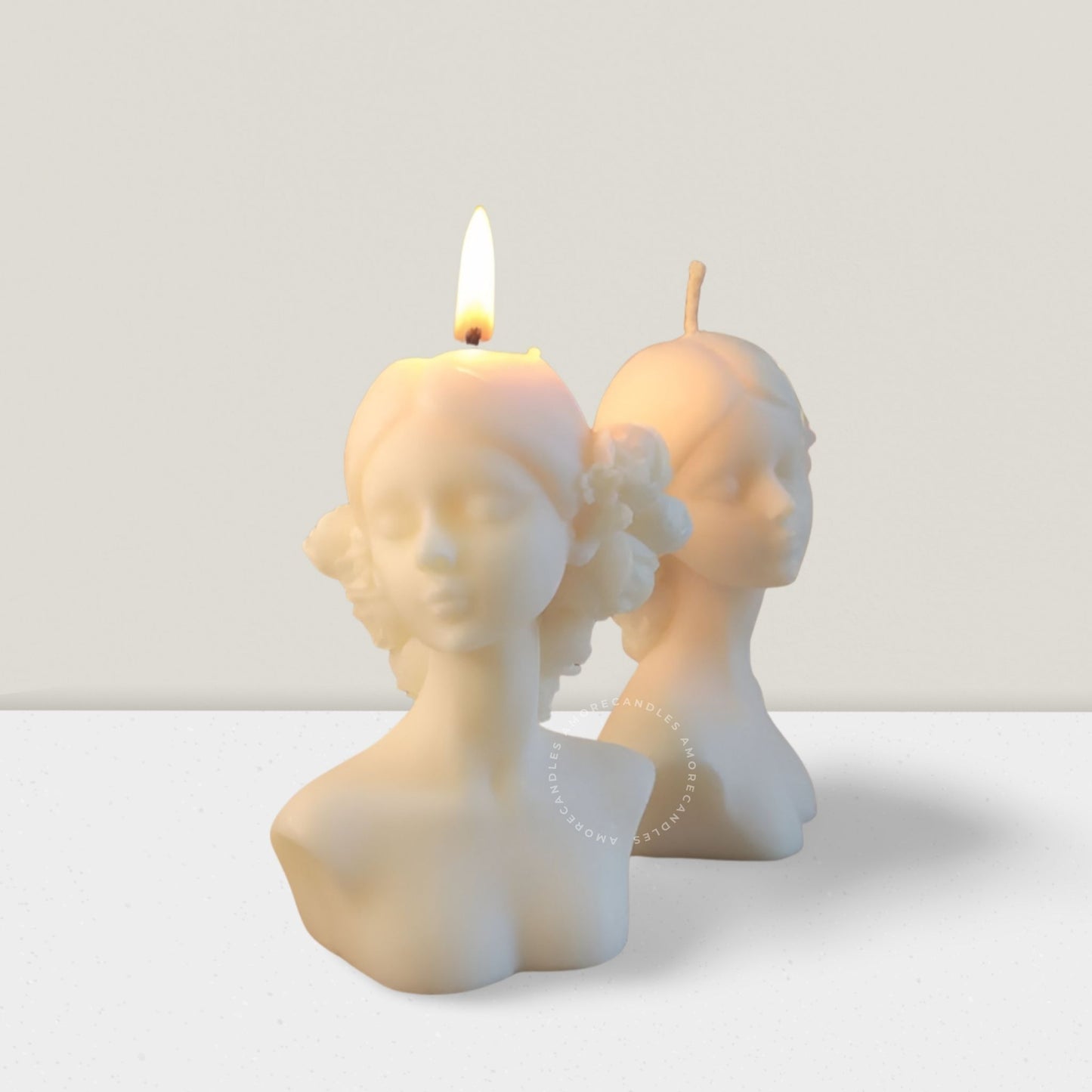 "DEVIKA" – Elegant Lady Sculpture Candle