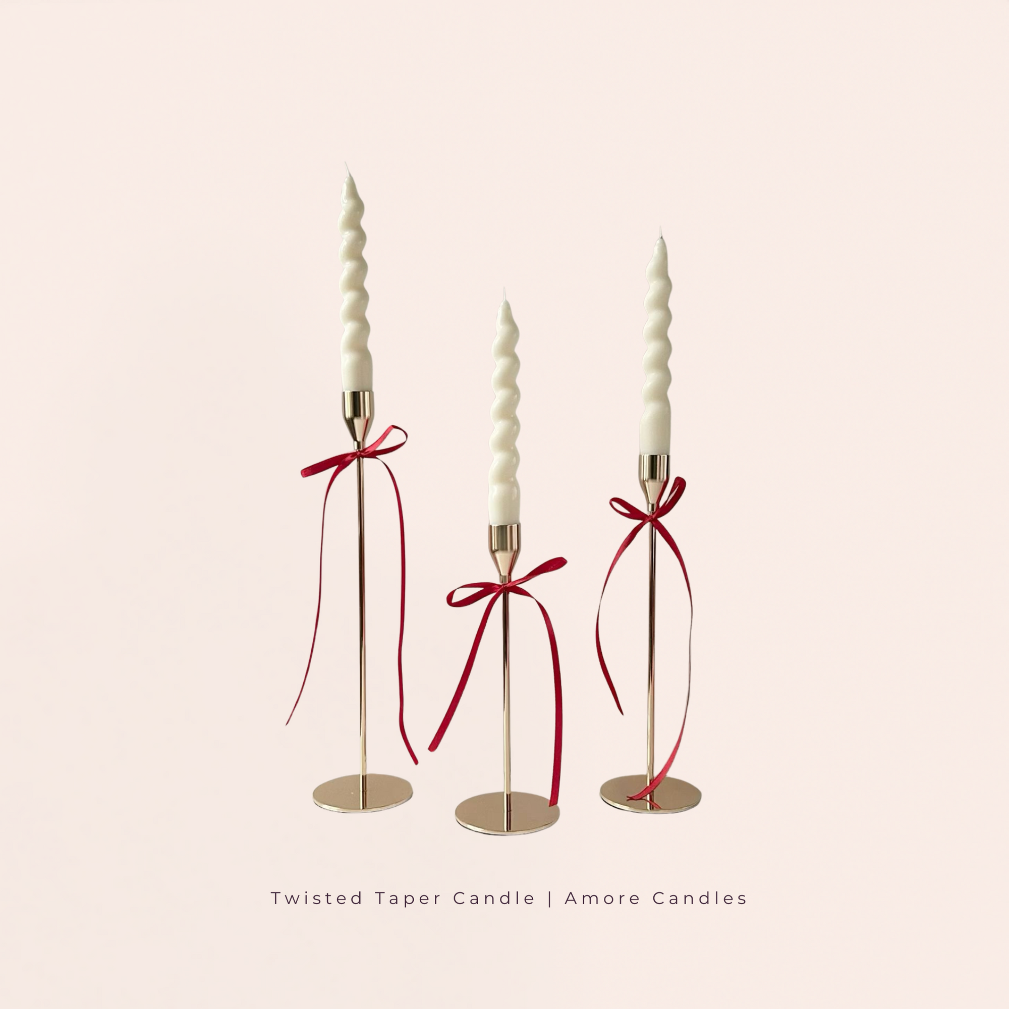 Twisted Taper Pillar Candle (x6)