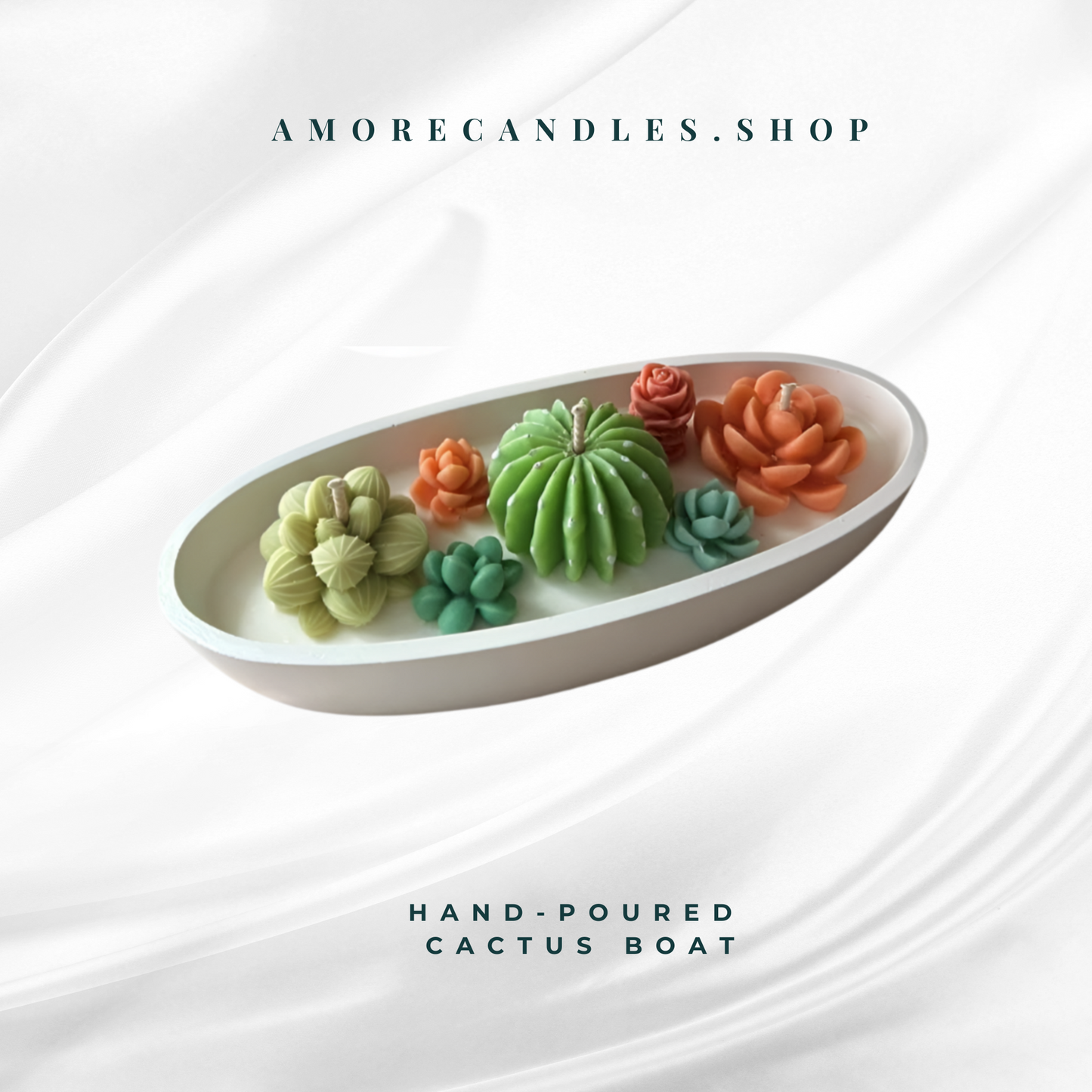Cactus Boat Candle