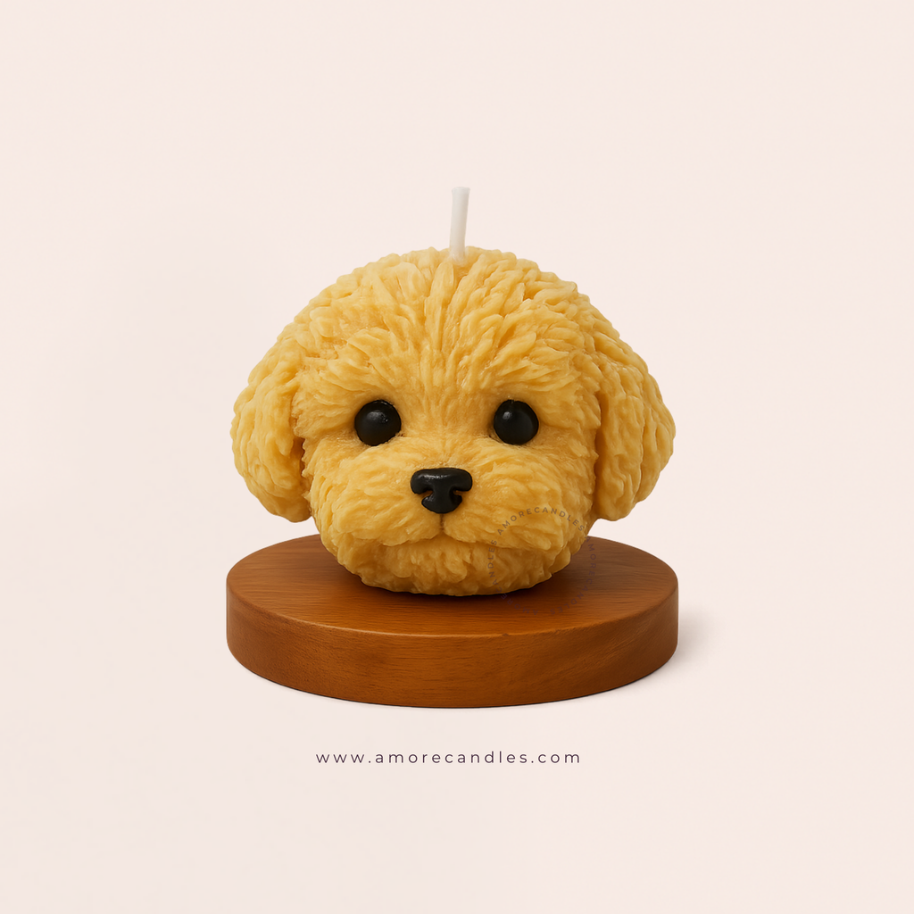 Dog Head Candle