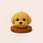 Dog Head Candle