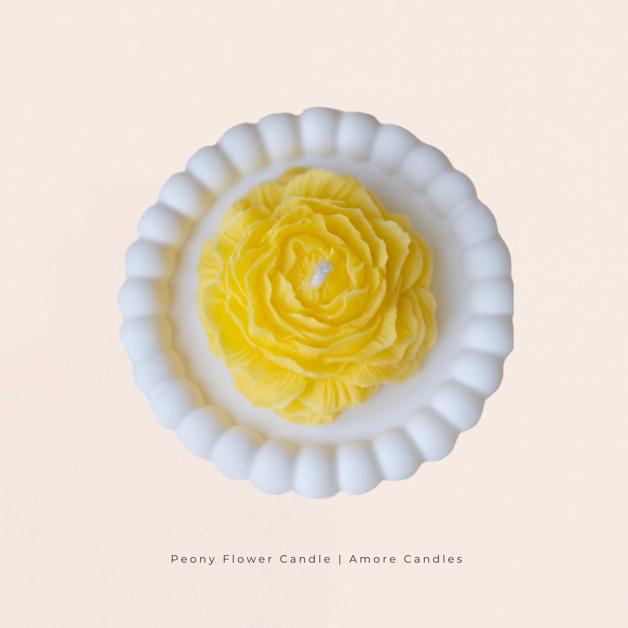 The Peony Flower Candle