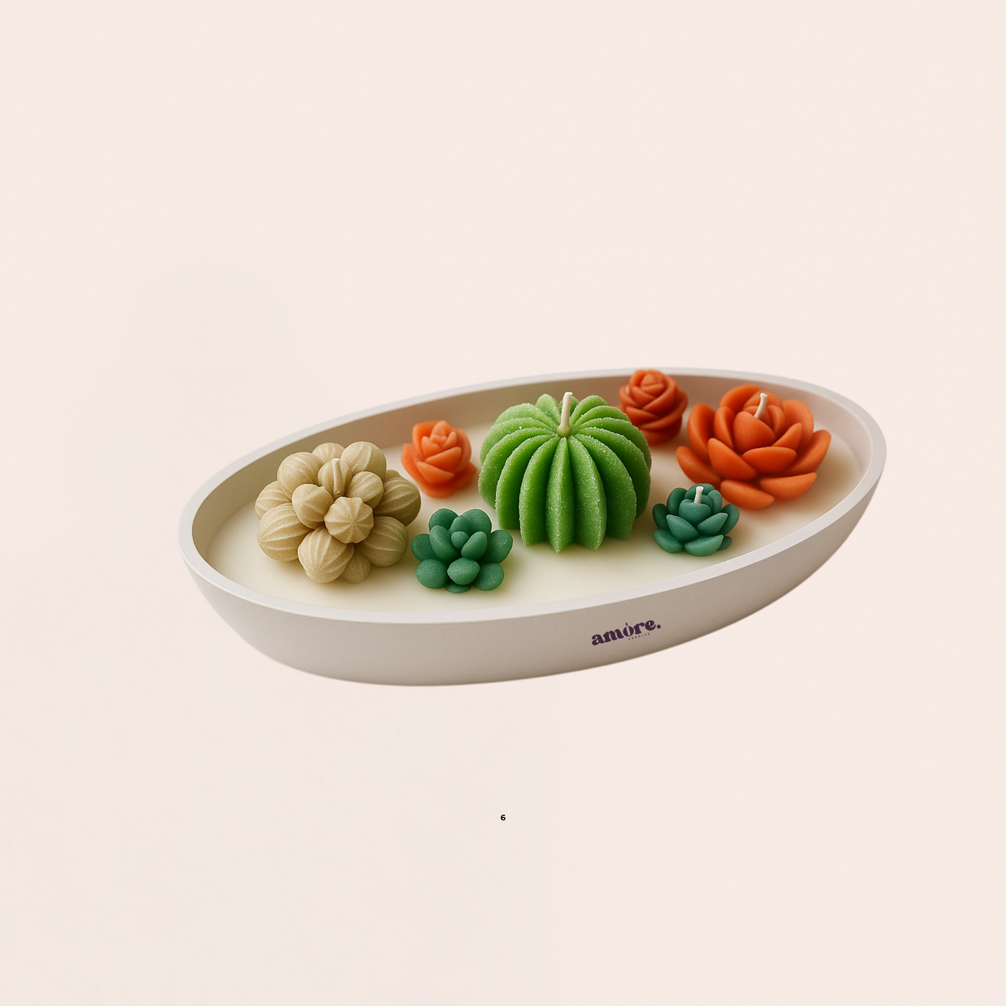 Cactus Boat Candle